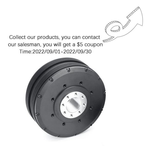 Faradyi New Motor PM120 24V 270RPM 6N.m Dual Shaft DC Motor with Slip Ring and Encoder for Robot Arm Joint/UAV PTZ