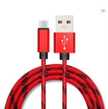 1m 3ft Fast Charging Micro USB Data Cable Nylon Braided Data Sync