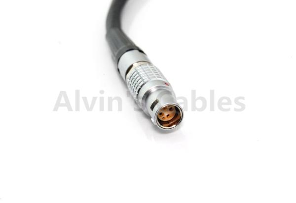 Red EPIC SCARLET Power Adapter Cable 1B 6pin Female to 2B 6pin Male