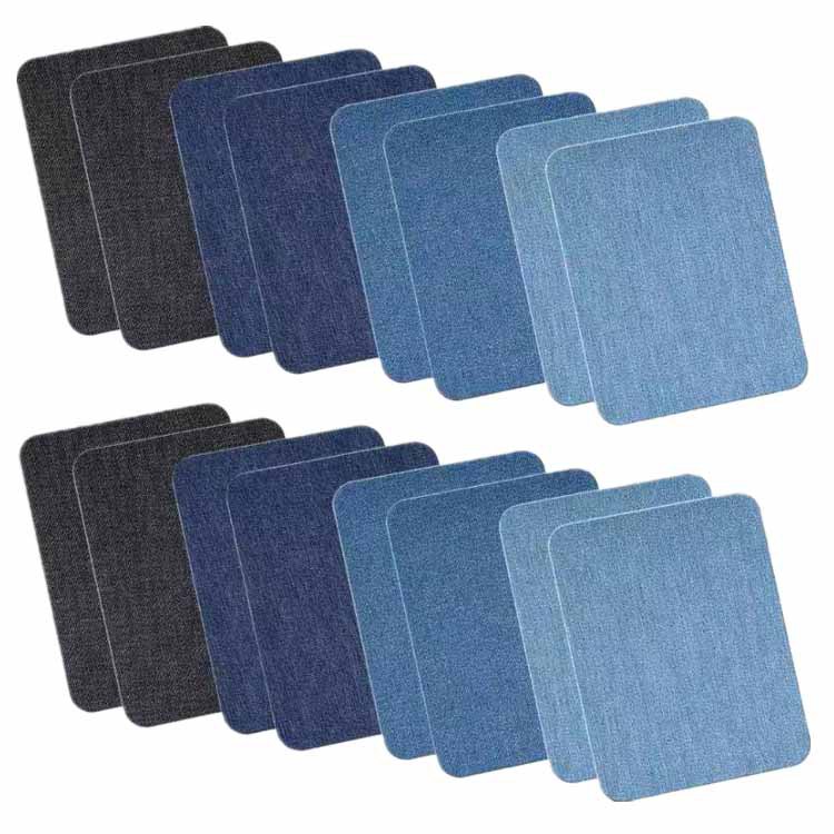 30-Piece Knee Patch Cloth Computer Embroidered Fabric for Clothing Ironing Denim Arbitrary Cut Patch