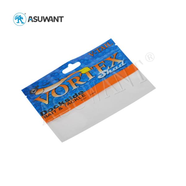 Small Heat Sealing Sachet Fish Food Packaging Bags With Window Zipper