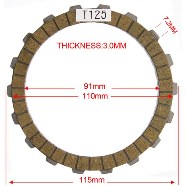 HONDA Car Clutch Plate , Wave125 T125 LC135 Transmission Clutch Plate