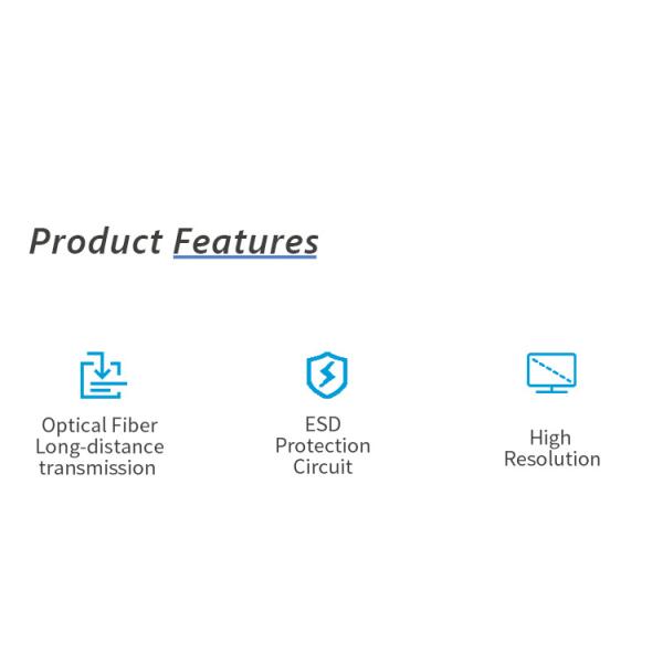 FTTN SQ-VGA02 VGA Fiber Optic Digital Video Terminal Long Distance Transmission Anti-Interference