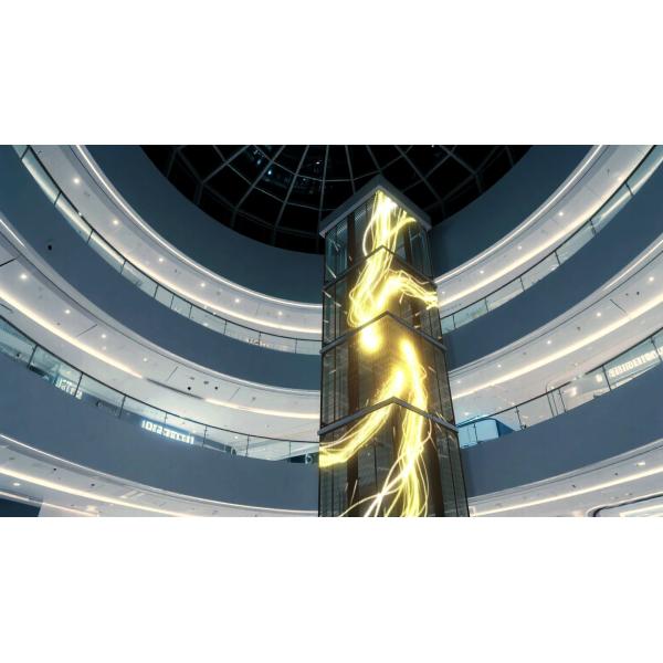 P3.91-P7.8 Indoor LED Grille Screen For Shopping Mall Wall Building Advertising Screen