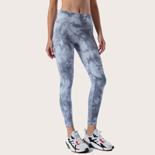 Women Tie Dye Yoga Buttery Super Soft Leggings High Wiast No Front Line Naked Feeling Fitness Tights