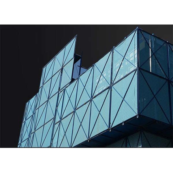 Lightweight Perforated Metal Screen Perimeter Safety Screens 8mm Aperture