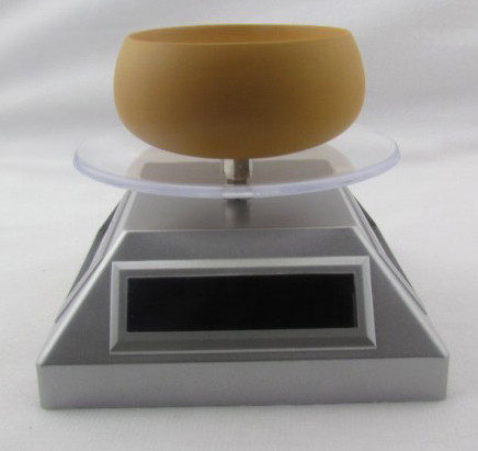 Rotate 360 degree under natural light in the daytime ABS Solar rotary display holder