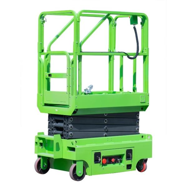 Small Size Mini Mobile Scissor Lift 3 Meters Height For Cleaning
