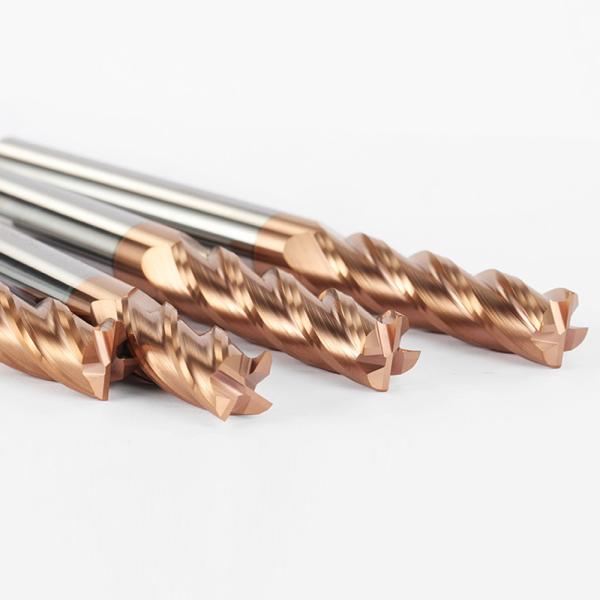 High Temperature Tungsten Carbide 4F Carbide End Mills Cutting for Metal Hrc55 CNC Tools Router Bits Spiral Flute Milling Cutter