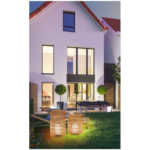 Outdoor Lawn Rattan Garden Lanterns Ip44 Water Resistant For Hotel