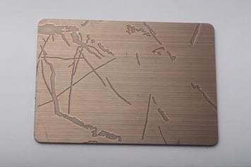 Etched Wooden Grain Stainless Steel Metal Sheet Construction Field Ships Building