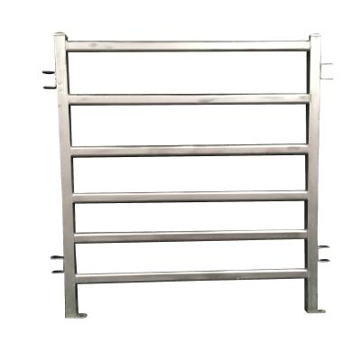 Heavy Duty Metal Corral Fence Portable Galvanized Livestock 4 / 5 / 6 Rails Cattle Fence