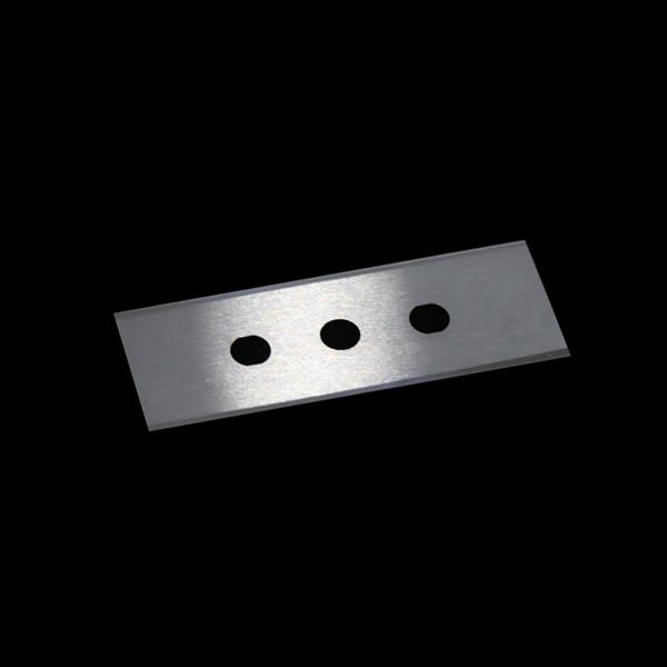 3 Holes TC Plastic Film Slitter Knife 60x22x0.2 60x22x0.3 43x22x0.2 43x22x0.3