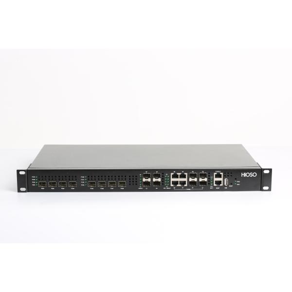 HiOSO FTTH EPON OLT 8 PON OLT 4SFP GE 4 Combo Dual Power Supply Support Other Brand ONU ONT