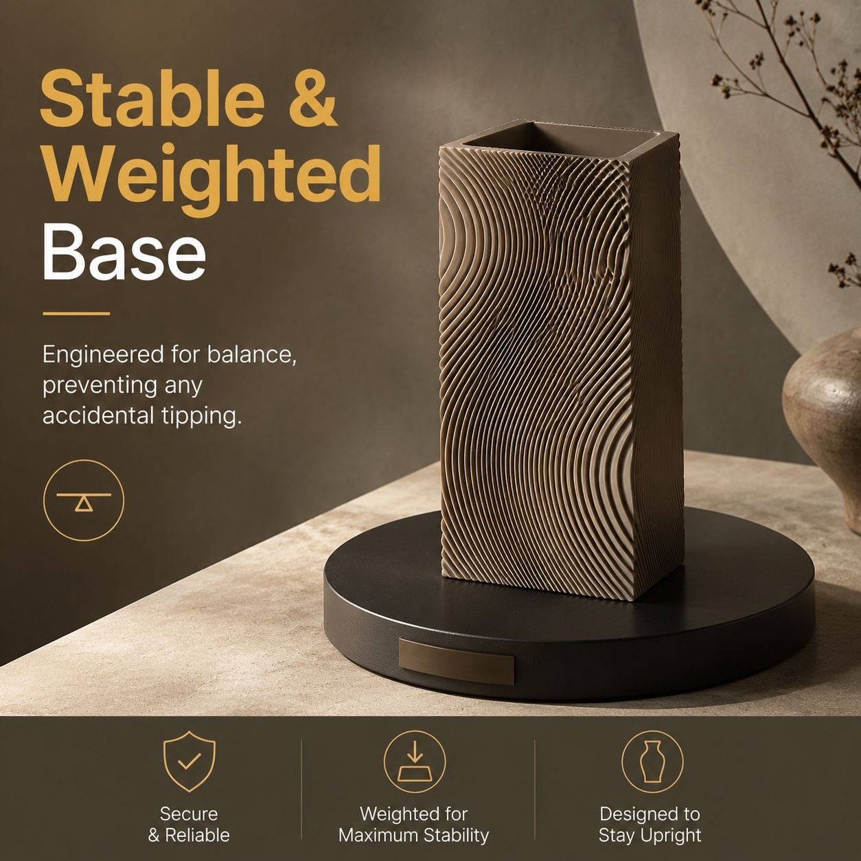 Eco Friendly PLA Decoration 3d Print Customizable Modern 3d Print Vase Model