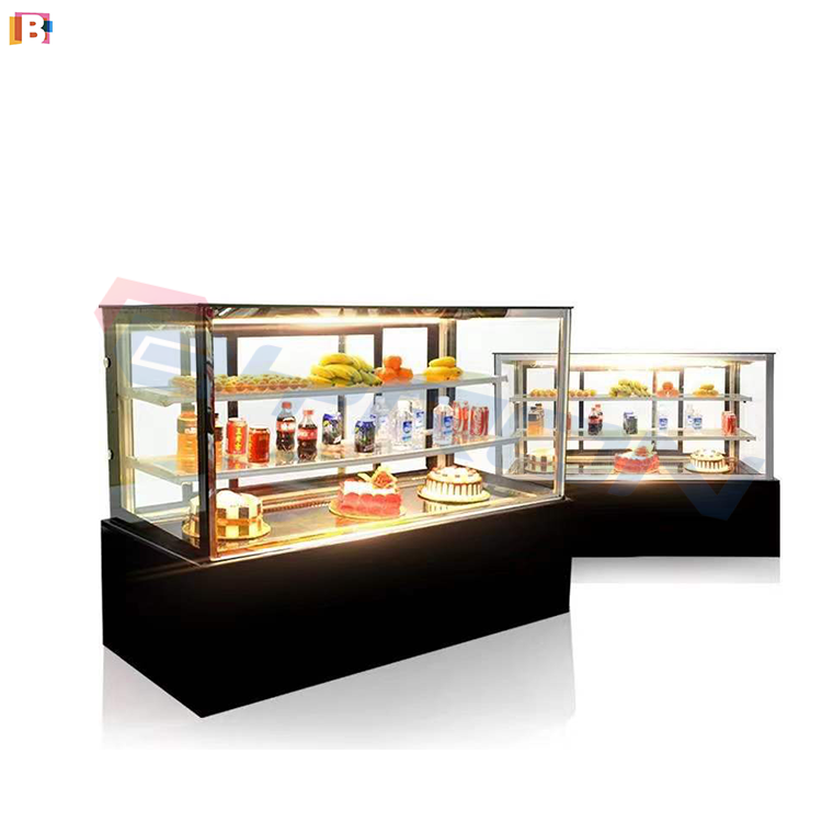 Customized Countertop Cake Display Cabinet Refrigerated Cake Display Case