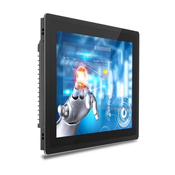24 pulgadas completamente cerrado todo de aluminio Computadoras industriales integradas todo en uno máquina pantalla de control táctil