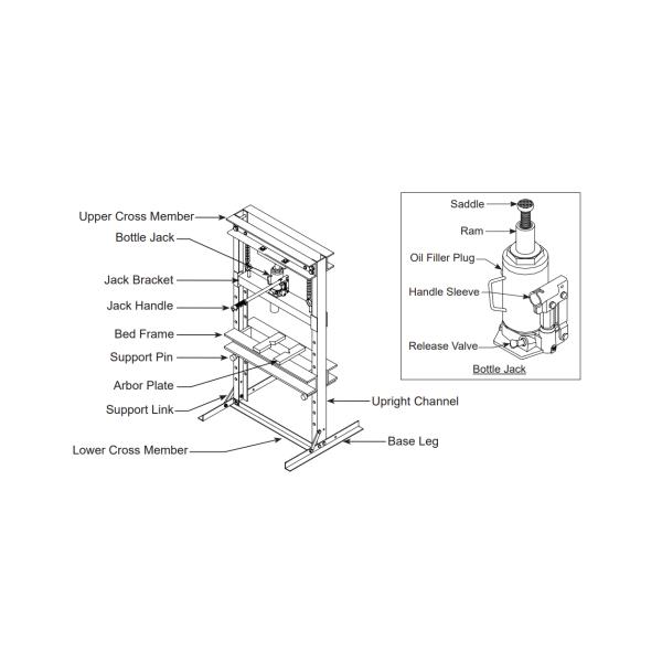Ручная пресса магазина 6t 10t 20t 30t 50t гидравлическая