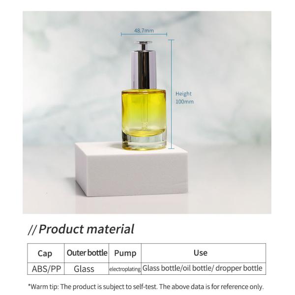 Frosted Luxury Cosmetic Packaging 30ml Black Glass Dropper Bottle