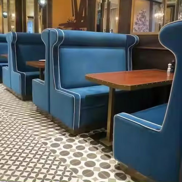 Cheap Dinner Modern Custom Upholstered Bench Banquette Restaurant Furniture Sofa Booth Seating Dining Sets