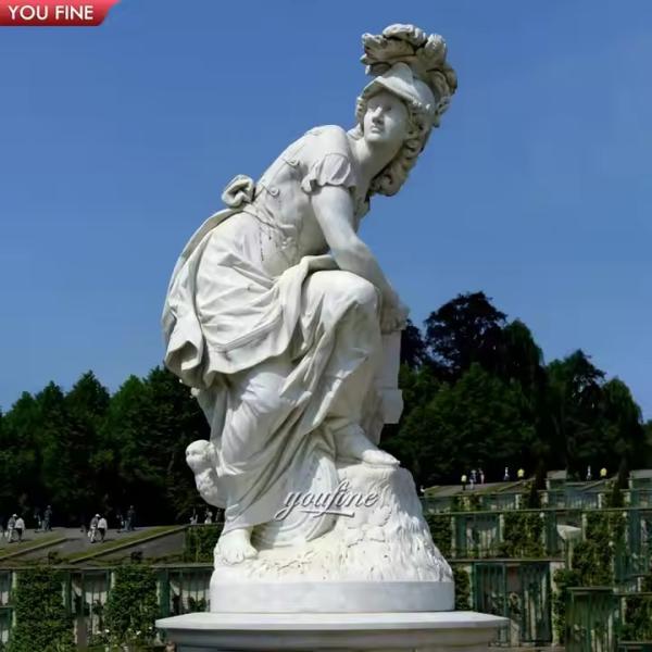 Custom Outdoor Lawn Marble Sitting Man Statue