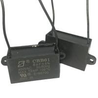 8.0mfd CBB61 450V Max Temp 105°C condensador de ventilador de teto com 100 linhas de comprimento