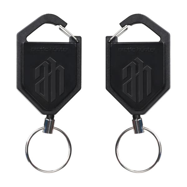 Deyi Badge Reel Fishing 2-Pack Locking Retractable Keychain Heavy Duty Badge Holder
