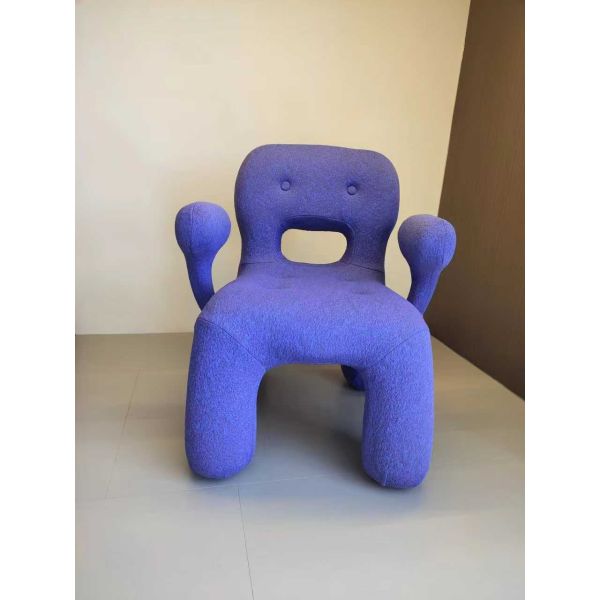 Customized Simple Modern Single-Person Lounge Chair Comfortable Fabric Accent Armchair for Apartment Dining Portable Salon Sofa