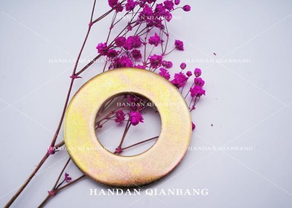 Iron Material Flat Washer With Yellow Zinc Color Hardware Fasteners M2, M6, M8 Size