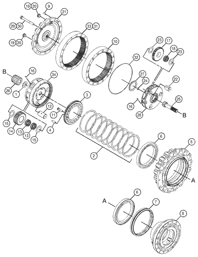 232-3550 135-6214 cat 320C 320D 323C путешествие сборка финальный диск 191-3237 134-7132