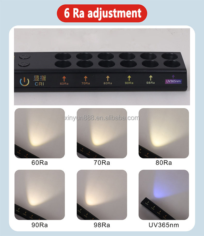 Multifunctional Two-in-one Portable Color Temperature Stick Color Rendering Index Stick 6 Color Temperature Demonstration Tools