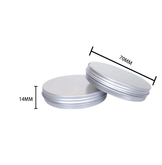30 мл 70*14 Серебряная спиральная алюминиевая коробка кремовая коробка чернила грязь портативная герметичная подпаковая коробка металлическая упаковка алюминиевая коробка