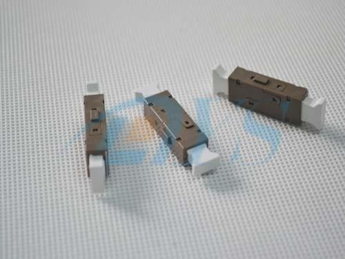 MU to MU Simplex Beige Fiber Optic Adapter For High EMI / RFI Environments
