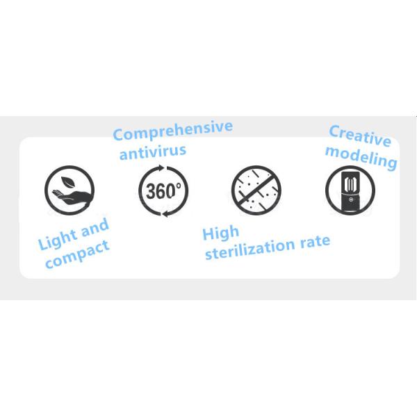 Disinfection UVC LED Lamp 3.8W 5V 1000mA Sterilizer 8000H tube Serving Time