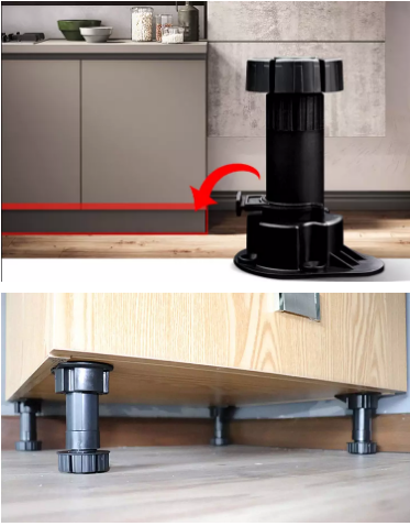 Plastic Kitchen Cabinet Adjustable Plinth Leg Feet Designed for Performance by ANDISI