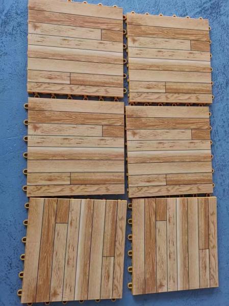High Impact Polypropylene Sports Flooring Wooden Tiles for Indoor and Outdoor Courts