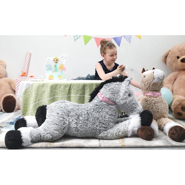 MorisMos 47 Inch Realistic Giant Horse Pillow Soft 4ft Long PP Filled Stuffed Pony Toy for Boys Girls Cute Style for Parties