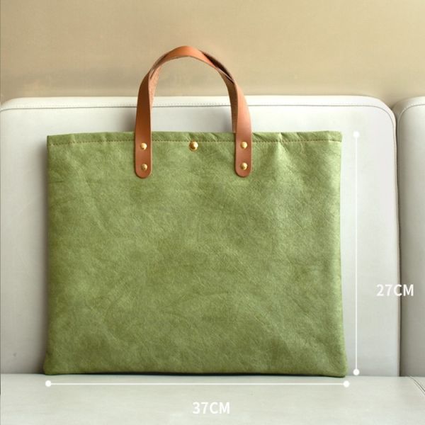 DuPont Paper Handheld Laptop Bags 14/15/16-inch Lightweight Commuting Minimalist Premium Briefcase Customization Wholesale