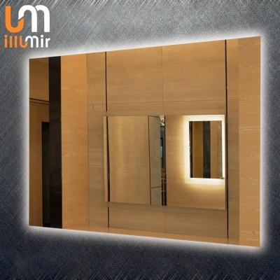 Equipado Luz retroiluminada Iluminado Smart Android Montado na parede Espelho de banheiro decorativo