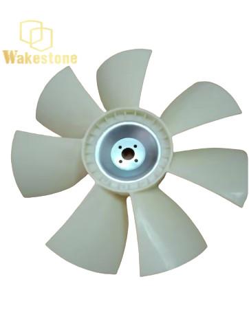 ZAX200 ZAX210 Ventilador de escavadeira Ventilador de arrefecimento de lâmina para motores 6BG1 6BG1T