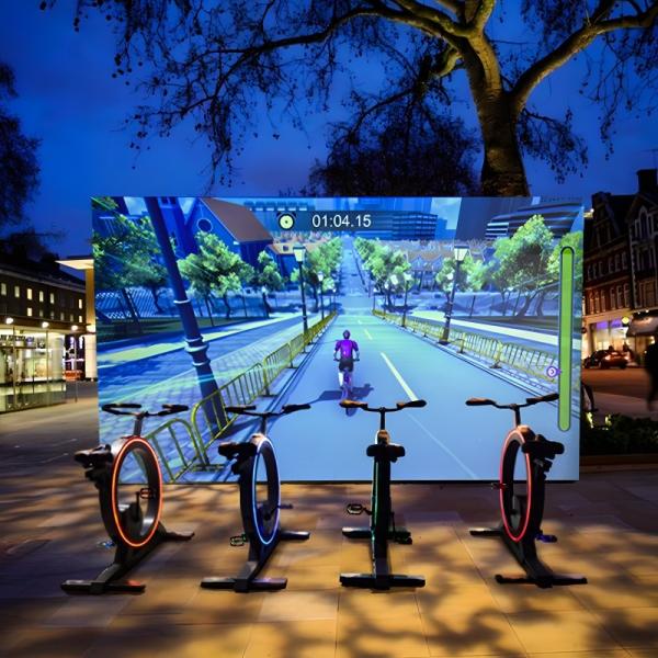 ダイナミック自転車 屋外公園 遊び場 運動場 アール インタラクティブなスポーツゲーム