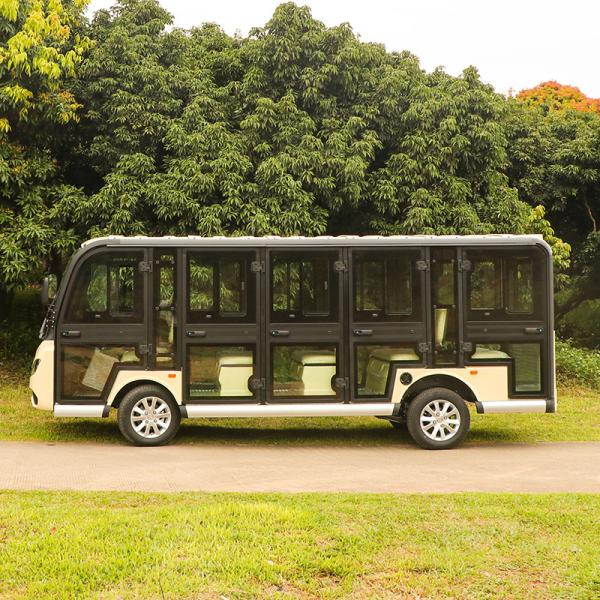 Fully Enclosed 14 Passenger Electric Sightseeing Shuttle Bus