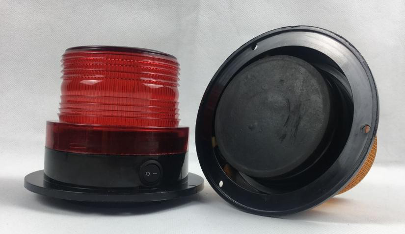 Portable Navigation LightSolar Led Beacon Light Blinking Amber LED Strobe Warning Light 