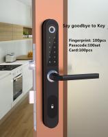 Control Bluetooth APP Cerradura inteligente estrecha de aluminio para puerta de 30 mm