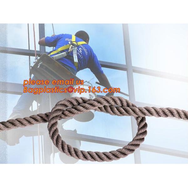 wall-wash nylon twisted safety rope, wall-wash nylon safety rope