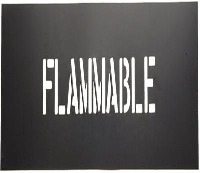 Custom PVC Plastic Letter Stencil Non Noxious Drawing Template For Public Place