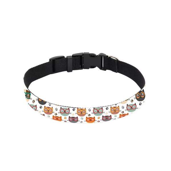 Collares para perros personalizados en blanco sublimables y ajustables