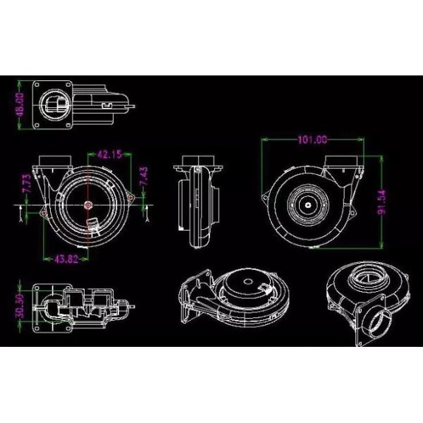 DC Centrifugal Small Blower Fan 12V / 24V Voltage 31.2W Power For Medical Cooling