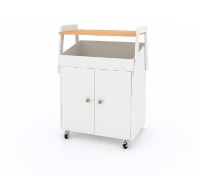 Various Colors Movable Kitchen Island With Stools And Cabinets