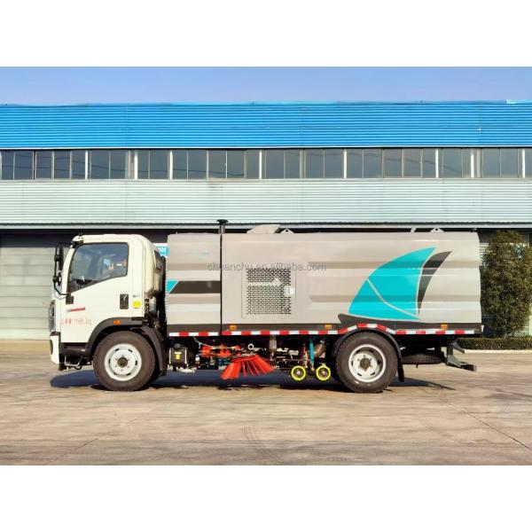 Barredora vial Sinotruk HOWO 4m3 5m3 6m3, camión barredora de alta potencia, barredora de carreteras